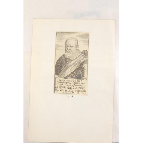 572 - Antique and later engravings and prints arranged in a folder, some Old Masters including La Processi... 