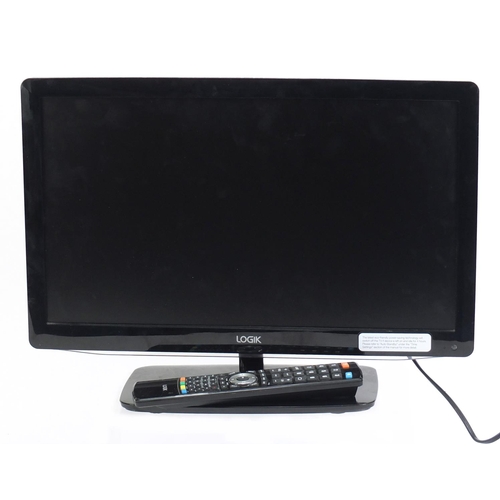 982 - Logik 19 inch LED TV with remote control