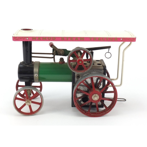 718 - Mamod steam tractor traction engine, 36.5cm wide