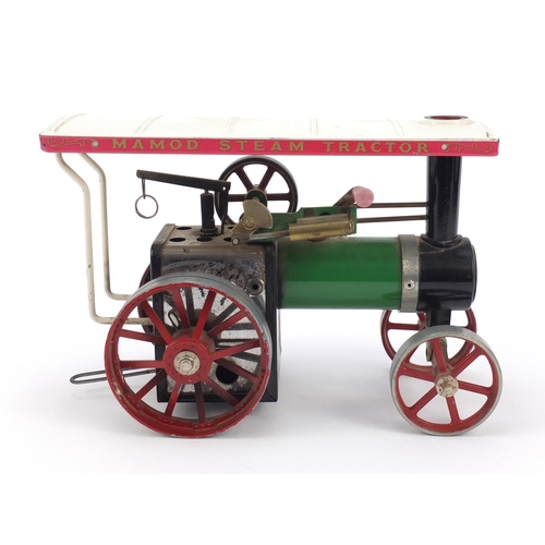 718 - Mamod steam tractor traction engine, 36.5cm wide