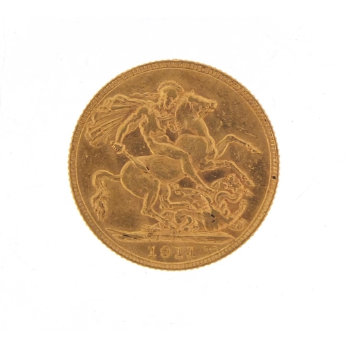 291 - George V 1911 gold sovereign