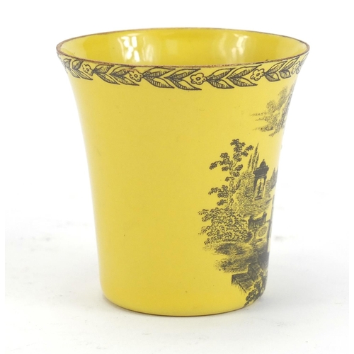 940 - Halcyon Days enamel beaker with box, 6cm high