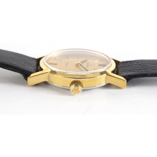 564 - Ladies gold plated Omega Genève wristwatch