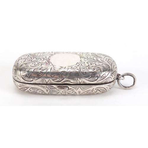 802 - Edward VII silver double sovereign case by Aaron Lufkin Dennison, Birmingham 1913, 6cm in length, 39... 