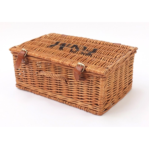 1357 - Fortnum & Mason wicker basket, 41cm wide