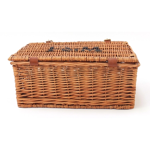 1357 - Fortnum & Mason wicker basket, 41cm wide