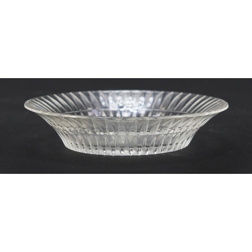 168 - Lalique Bourgueil glass dish, etched Lalique France to the base, 8cm in diameter