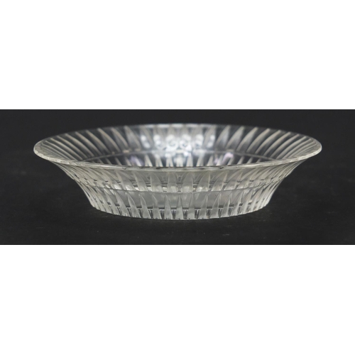 168 - Lalique Bourgueil glass dish, etched Lalique France to the base, 8cm in diameter