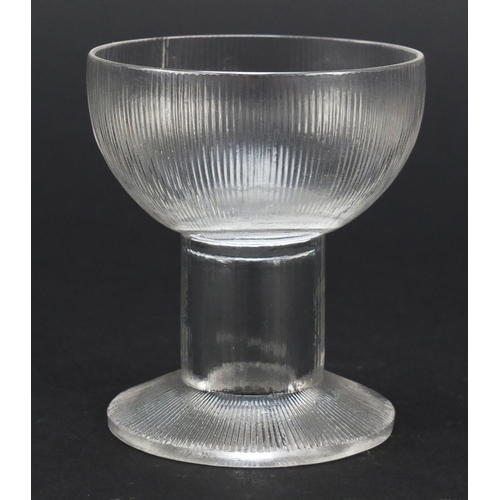 167 - René Lalique Wingen cocktail glass, etched and moulded R Lalique to the base, 7.5cm high