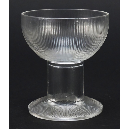 167 - René Lalique Wingen cocktail glass, etched and moulded R Lalique to the base, 7.5cm high