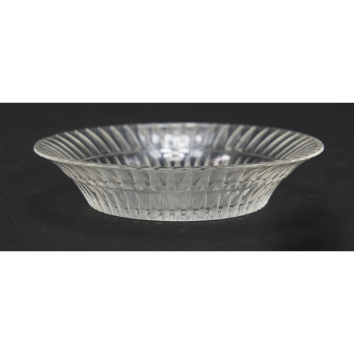 168 - Lalique Bourgueil glass dish, etched Lalique France to the base, 8cm in diameter