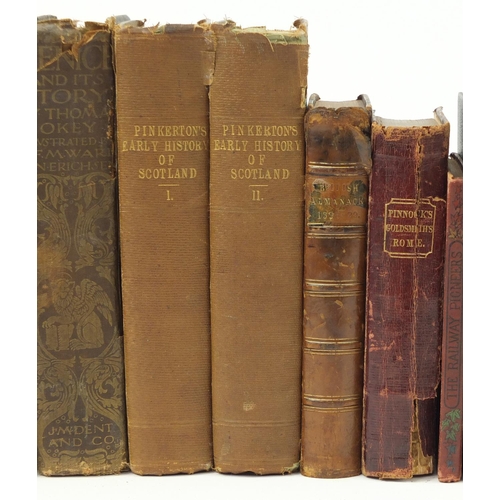 655 - Antique and later hardback books comprising Cary's New Itinerary or An Accurate Delineation of the G... 