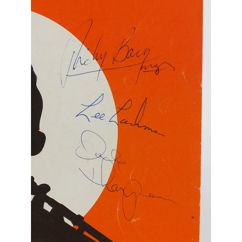 868 - The Glenn Millar Jazz band souvenir brochure with autographs