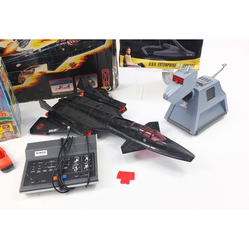 1384 - Vintage and later toys, some with boxes including Matchbox Stingray, GI Joe Cobra Night Raven and St... 