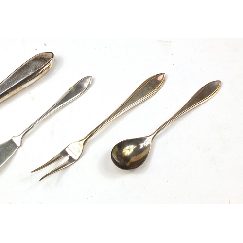 873 - 1950's Dutch twenty four place canteen of silver plated cutlery, the canteen 29cm H x 43cm W x 38cm ... 