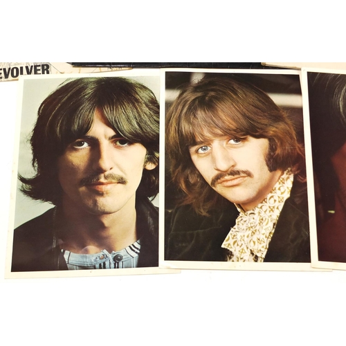 1463 - The Beatles vinyl LP's including White album with four photographs numbered 0509649, Rubber Soul, He... 