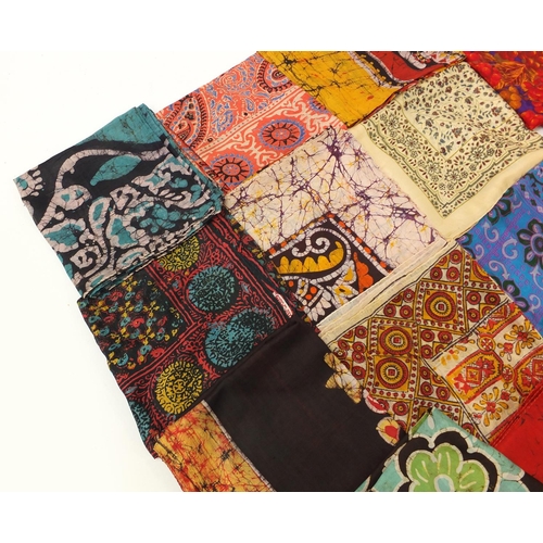 1378 - Vintage silk scarves including Indian examples