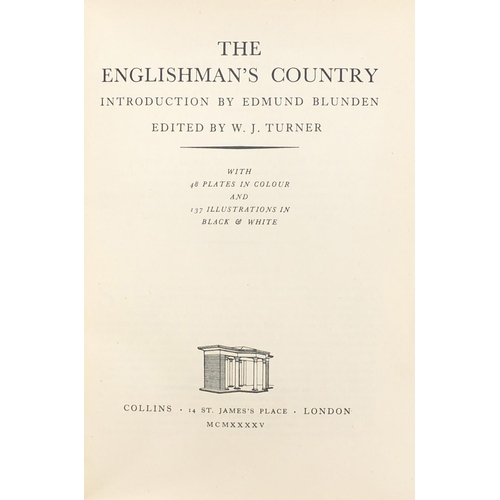 656 - Nine antiquarian hardback books including Paterson's Roads, The Englishman's Country, Half Hours wit... 