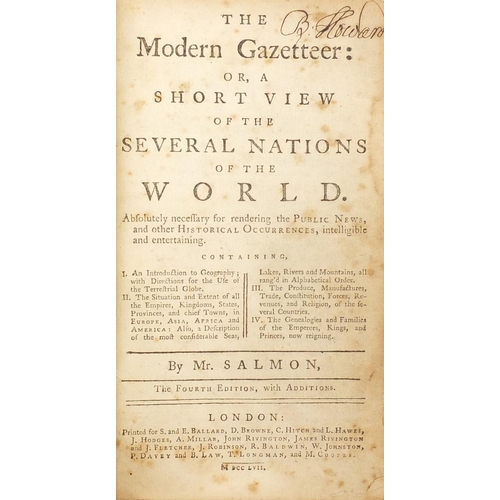 656 - Nine antiquarian hardback books including Paterson's Roads, The Englishman's Country, Half Hours wit... 