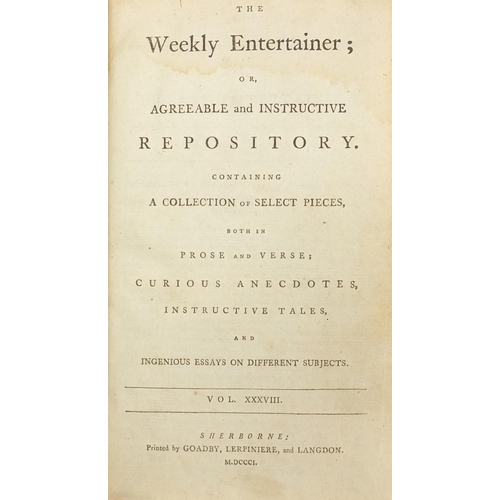 656 - Nine antiquarian hardback books including Paterson's Roads, The Englishman's Country, Half Hours wit... 