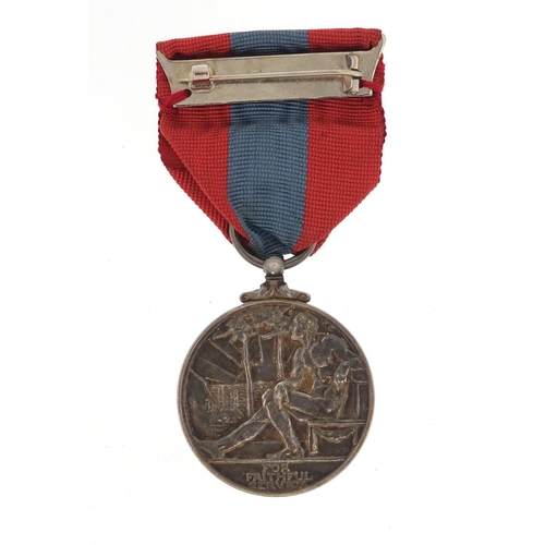 1098 - Two Elizabeth II Imperial Service medals including one with certificate, awarded to Mrs Olwyn Vessey... 