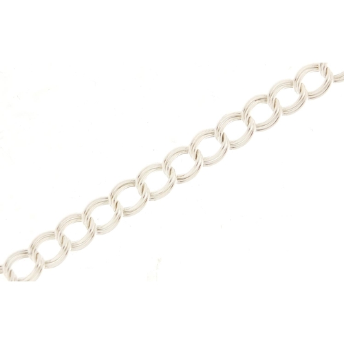 1148 - Silver multi link bracelet, 19cm in length, 7.5g