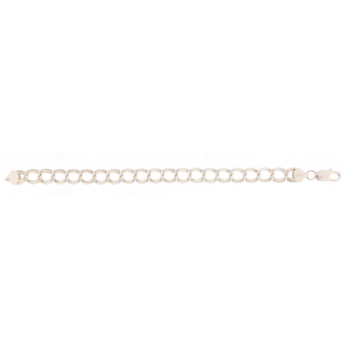 1148 - Silver multi link bracelet, 19cm in length, 7.5g