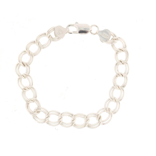 1148 - Silver multi link bracelet, 19cm in length, 7.5g