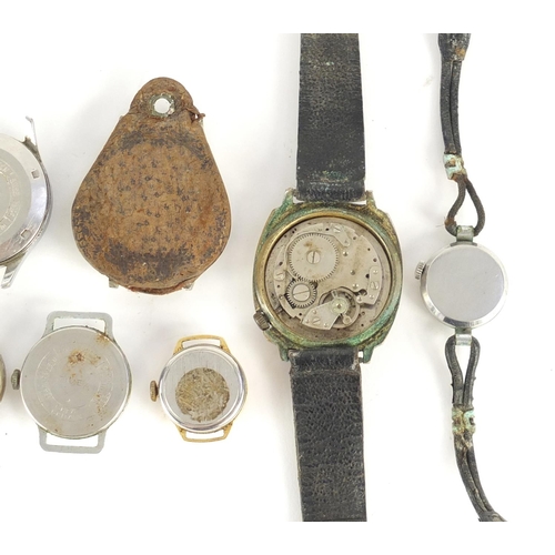 1352 - Vintage wristwatches including Burgana watch, Bakobe, Posoh and Omnta