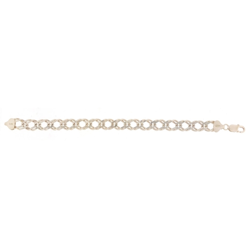 730 - Silver multi link bracelet, 20cm in length, 19.2g