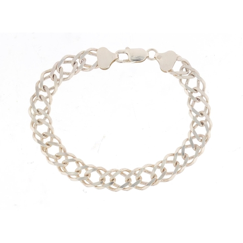 730 - Silver multi link bracelet, 20cm in length, 19.2g