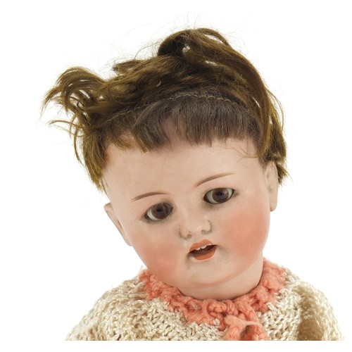 715 - German bebe elite bisque head doll, probably by Max Handwerk, 37cm high