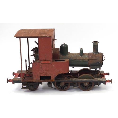 888 - Large scale live steam Douglas locomotive, possibly five inch gauge with another part hull, the Doug... 