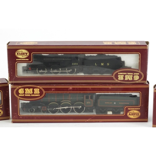 894 - Four GMR 00 gauge model railway locomotives with tenders and boxes including Royal Scot