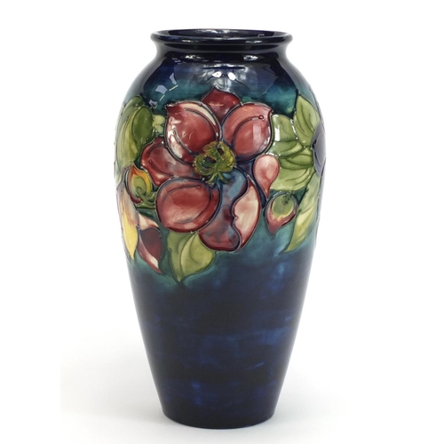 3 - Large Moorcroft pottery vase hand painted with anemone, 31.5cm high