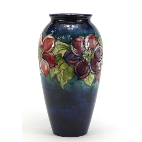 3 - Large Moorcroft pottery vase hand painted with anemone, 31.5cm high