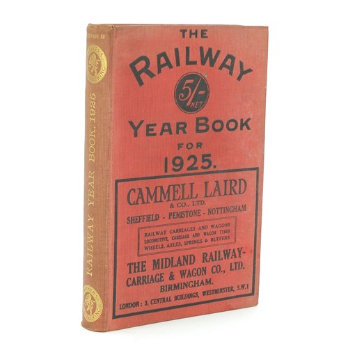 1563 - The Railway Year Book for 1925 with fold out maps