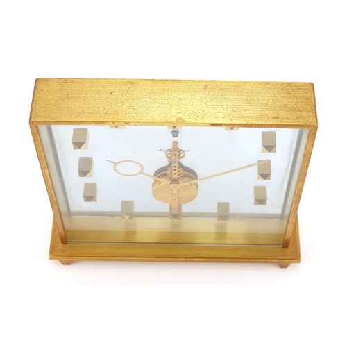 285 - Jaeger-LeCoultre eight day mystery clock with case numbered 354, 16.5cm high