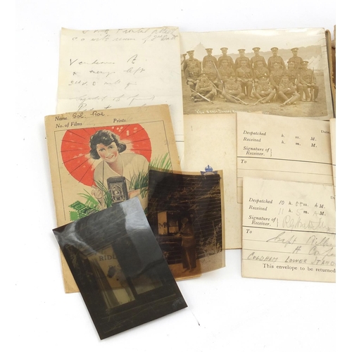 904 - British military World War I and World War II ephemera and objects relating to Lieutenant Colonel Ge... 