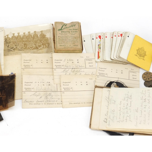 904 - British military World War I and World War II ephemera and objects relating to Lieutenant Colonel Ge... 