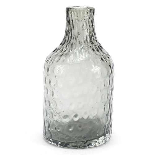 382 - Whitefriars style smokey art glass vase, 24cm high