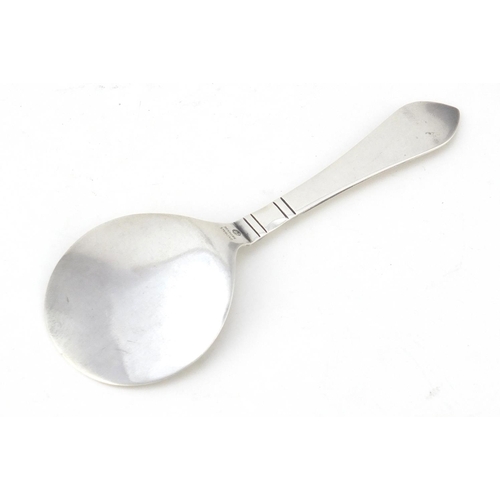 225 - Modernist Danish sterling silver jelly server by Georg Jensen, circa 1910-1925, 15cm in length