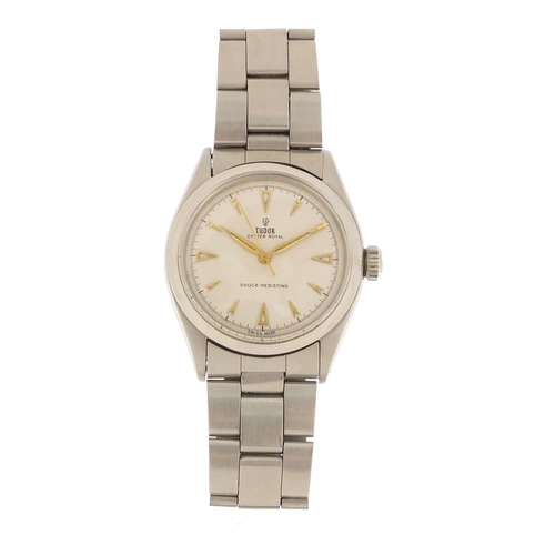 268 - 1970's gentlemen's Tudor (Rolex) Oyster Royal wristwatch with stainless steel case, model 7934, with... 