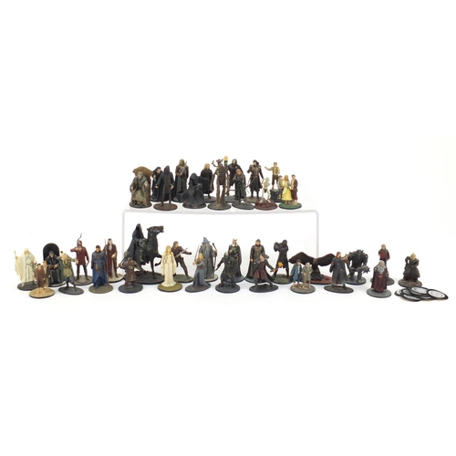 1567 - Collection of NLP hand painted metal Lord of the Rings figures, the largest 8.5cm high