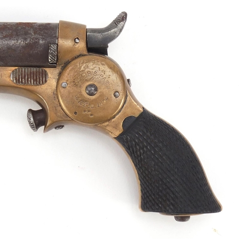 432 - 19th century American single shot Derringer by Eben T Starr dated May 10th 1864