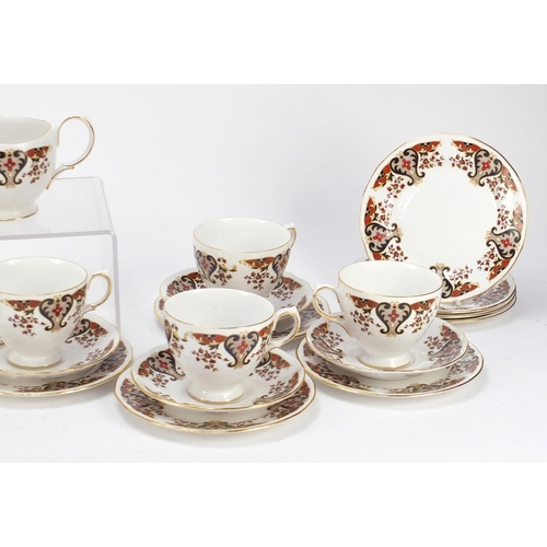 1568 - Colclough teaware including eight trios, milk jug and a sugar bowl