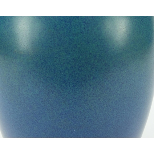 126 - Large Pilkington's Royal Lancastrian pottery vase having a mottled blue glaze, numbered 2181, 30cm h... 
