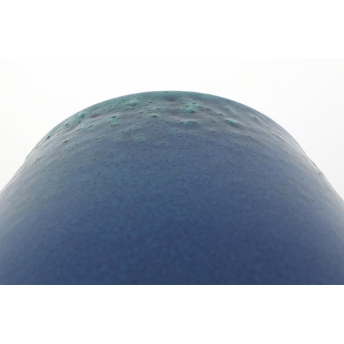 126 - Large Pilkington's Royal Lancastrian pottery vase having a mottled blue glaze, numbered 2181, 30cm h... 