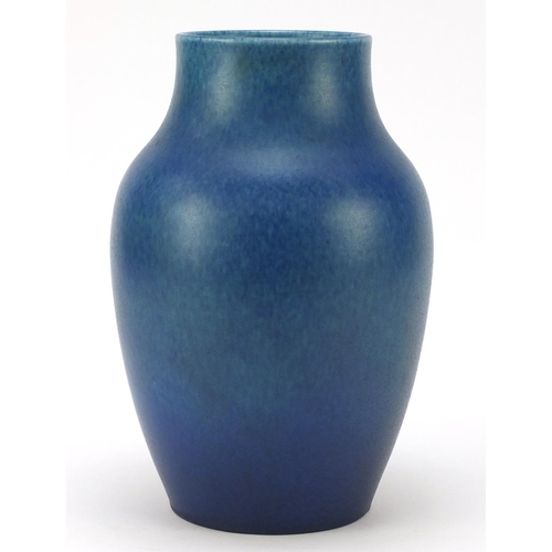 127 - Large Pilkington's Royal Lancastrian pottery vase having a mottled blue glaze, numbered 2085, 27cm h... 