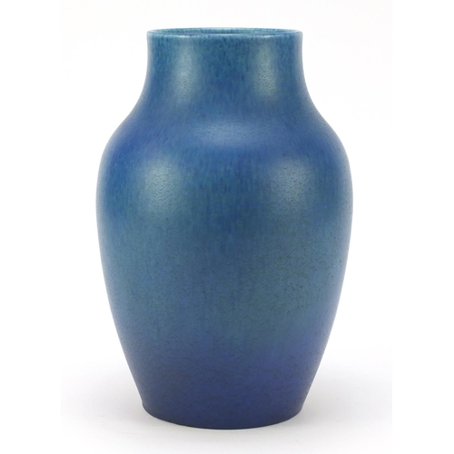 127 - Large Pilkington's Royal Lancastrian pottery vase having a mottled blue glaze, numbered 2085, 27cm h... 